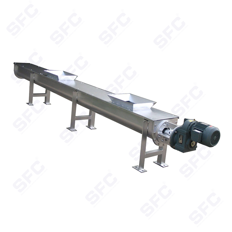 Basa na sludge conveying kagamitan (shaftless screw conveyor)
